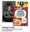 Winn Dixie Kellogg's Cereal offer