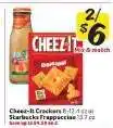 Winn Dixie Cheez-It Crackers/Starbucks Frappuccino offer
