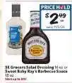 Winn Dixie SE Grocers Salad Dressing or Sweet Baby Ray's Barbecue Sauce offer