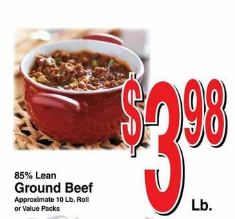 Super Saver 85% Lean Ground Beef offer