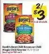 Winn Dixie Bush's Best Chili Beans or Chili Magic Chili Starter offer