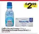 Winn Dixie Coffee Dream Creamer or Philadelphia Cream Cheese Brick offer