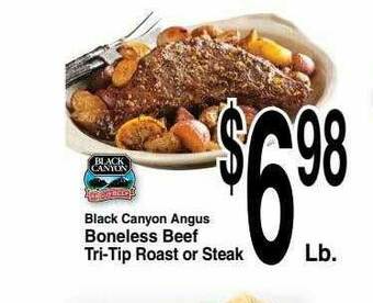 Super Saver Boneless Beef Tri Tip Roast Or Steak offer