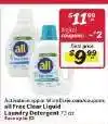 Winn Dixie all Free & Clear Liquid Laundry Detergent offer
