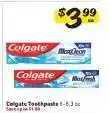 Winn Dixie Colgate Toothpaste offer