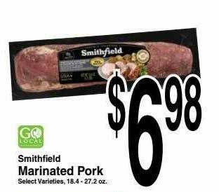 Super Saver Smithfield Marinated Pork offer