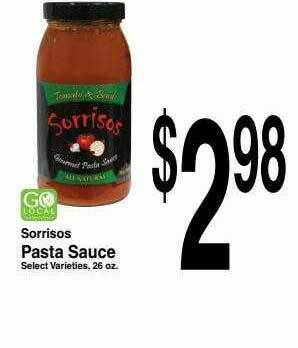 Super Saver Sorrisos Pasta Sauce offer