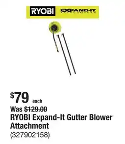 The Home Depot RYOBI Expand-It Gutter Blower Attachment offer