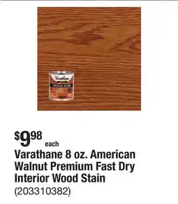 The Home Depot Varathane 8 oz. American Walnut Premium Fast Dry Interior Wood Stain offer