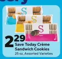 Save a Lot Save Today Crème Sandwich Cookies offer