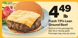 Save a Lot Fresh 73% Lean Ground Beef offer