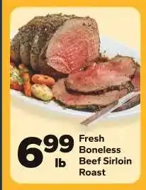 Save a Lot Fresh Boneless Beef Sirloin Roast offer
