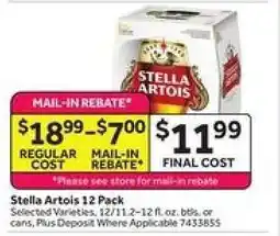 Stop&Shop Stella Artois 12-Pack offer