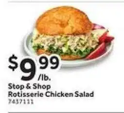 Stop&Shop Stop & Shop Rotisserie Chicken Salad offer
