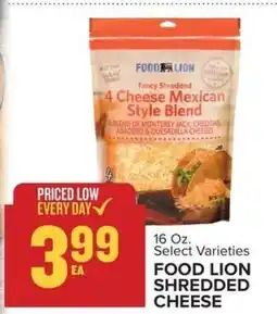 Food Lion Food Lion Shredded Cheese offer