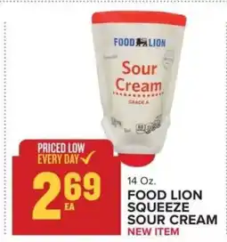 Food Lion FOOD LION SQUEEZE SOUR CREAM offer