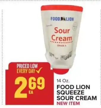 Food Lion FOOD LION SQUEEZE SOUR CREAM offer