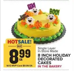 Food Lion 8 Inch Holiday Decorated Cakes offer