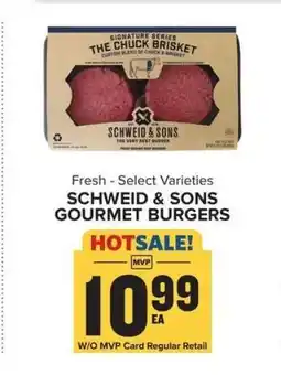 Food Lion SCHWEID & SONS GOURMET BURGERS offer