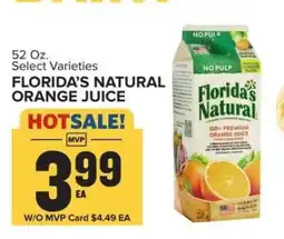 Food Lion Florida's Natural Orange Juice offer