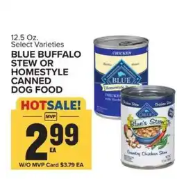 Food Lion BLUE BUFFALO STEW OR HOMESTYLE CANNED DOG FOOD offer