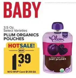 Food Lion Plum Organics Pouches offer