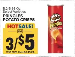 Food Lion Pringles Potato Crisps offer