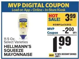 Food Lion Hellmann's Squeeze Mayonnaise offer