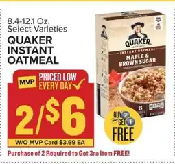 Food Lion Quaker Instant Oatmeal offer
