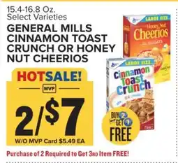 Food Lion General Mills Cinnamon Toast Crunch or Honey Nut Cheerios offer