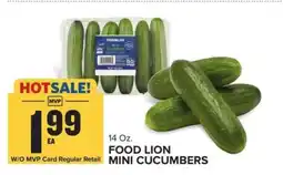Food Lion FOOD LION MINI CUCUMBERS offer