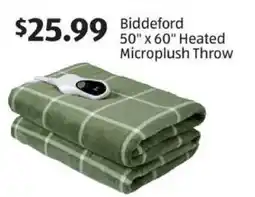 Aldi Biddeford Heated Microplush Throw offer