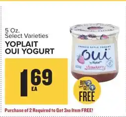 Food Lion Yoplait Oui Yogurt offer