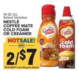 Food Lion Nestlé Coffee-Mate Cold Foam or Creamer offer