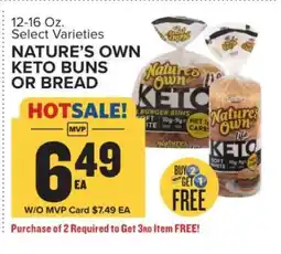 Food Lion NATURE’S OWN KETO BUNS OR BREAD offer