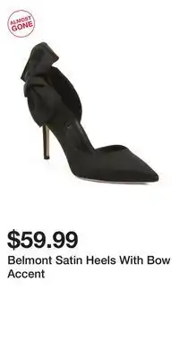 TJ Maxx Belmont Satin Heels With Bow Accent offer