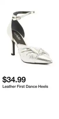 TJ Maxx Leather First Dance Heels offer