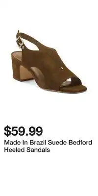 TJ Maxx Made In Brazil Suede Bedford Heeled Sandals offer