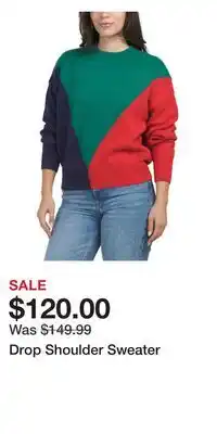 TJ Maxx Drop Shoulder Sweater offer