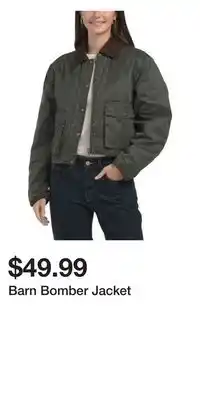 TJ Maxx Barn Bomber Jacket offer