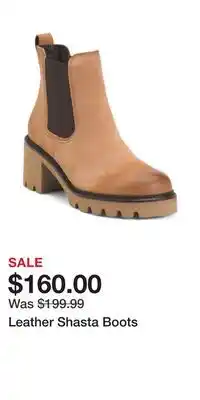 TJ Maxx Leather Shasta Boots offer