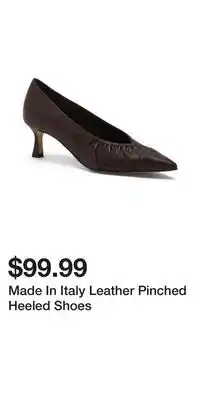 TJ Maxx Made In Italy Leather Pinched Heeled Shoes offer