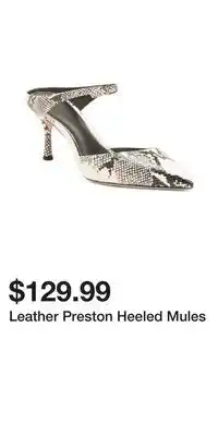 TJ Maxx Leather Preston Heeled Mules offer