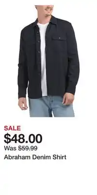 TJ Maxx Abraham Denim Shirt offer