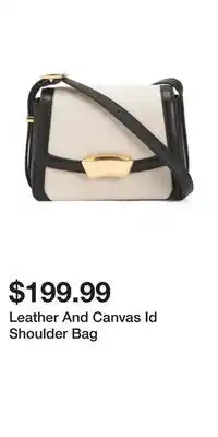 TJ Maxx Leather And Canvas Id Shoulder Bag offer