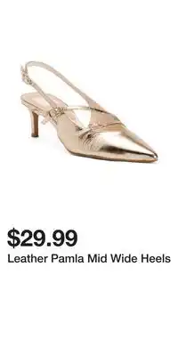 TJ Maxx Leather Pamla Mid Wide Heels offer