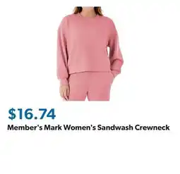 Sam's Club Member's Mark Women's Sandwash Crewneck offer