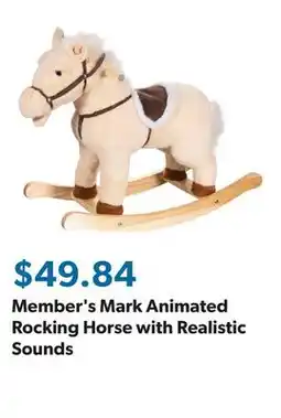 Sam's Club Member's Mark Animated Rocking Horse with Realistic Sounds offer
