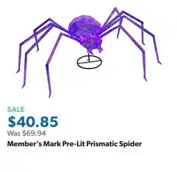Sam's Club Member's Mark Pre-Lit Prismatic Spider offer