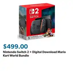 Sam's Club Nintendo Switch 2 + Digital Download Mario Kart World Bundle offer